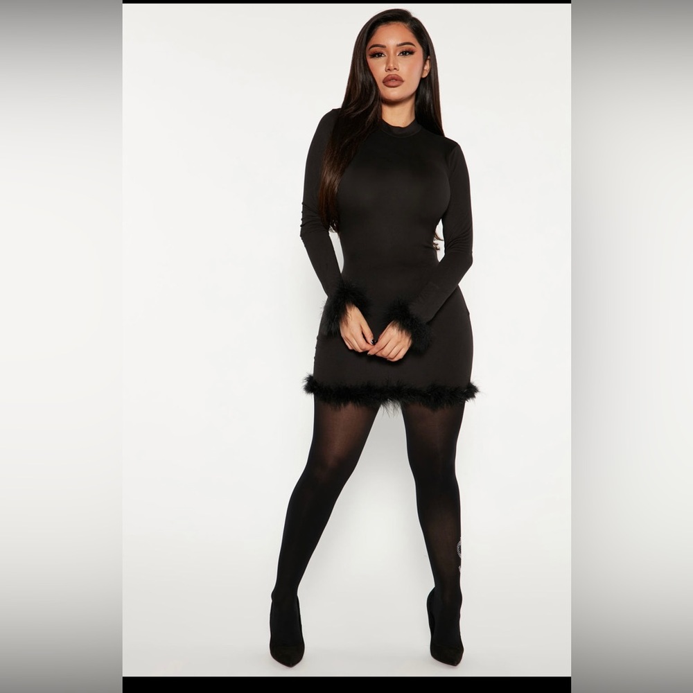 Lucia Feather Mini dress